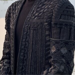 Authentic Balmain x H&M Embroidered Jacket US 34R